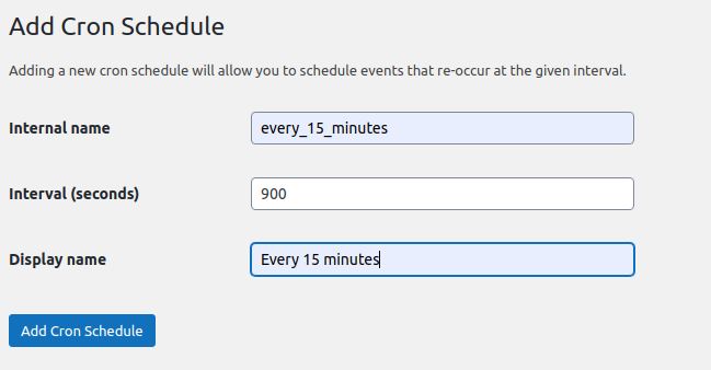 cron_interval cron interval