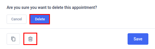 Amelia WordPress - Delete Appointment Amelia WordPress - Delete Appointment