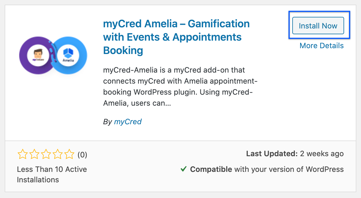 MyCred-Amelia-addon