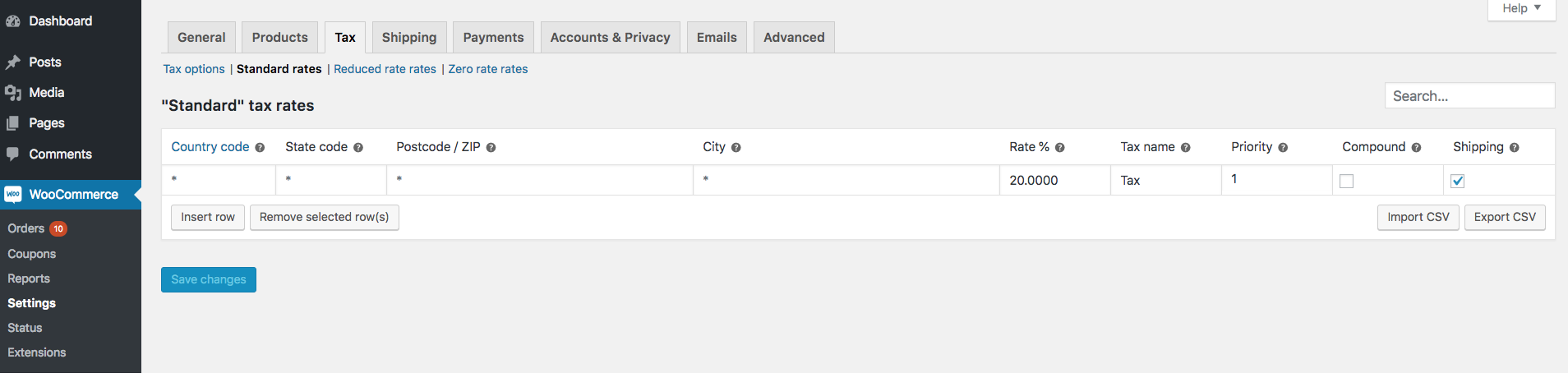WooCommerce Standard rates Amelia Booking Plugin WooCommerce Standard rates Amelia Booking Plugin