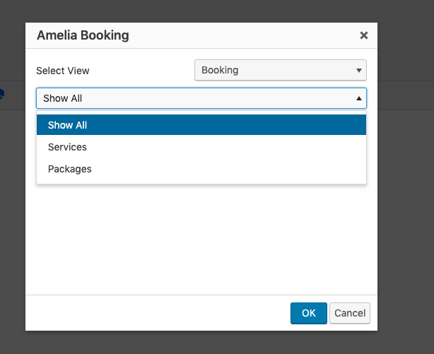 Show All Shortcode Option Amelia Booking plugin Show All Shortcode Option Amelia Booking plugin