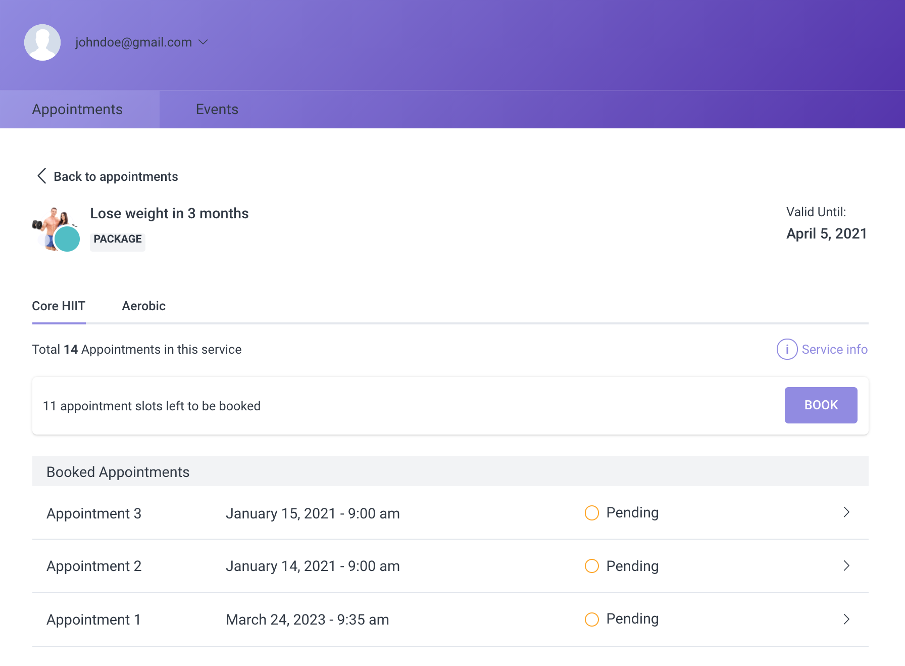 Book Package Customers Panel Amelia WordPress Plugin Book Package Customers Panel Amelia WordPress Plugin