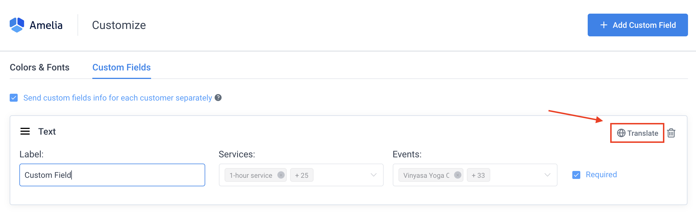 Custom Fields Translation Amelia WordPress Booking Plugin Custom Fields Translation Amelia WordPress Booking Plugin