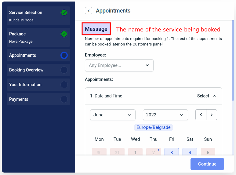 package-appointments package-appointments