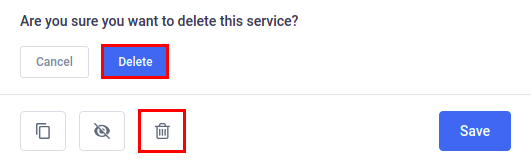 Amelia WordPress - Delete Service Amelia WordPress - Delete Service