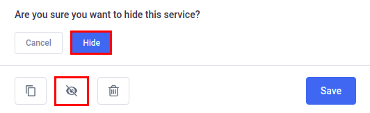Amelia WordPress - Hide Service Amelia WordPress - Hide Service