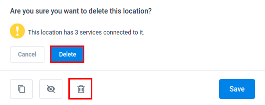 Amelia WordPress - Delete Location Amelia WordPress - Delete Location