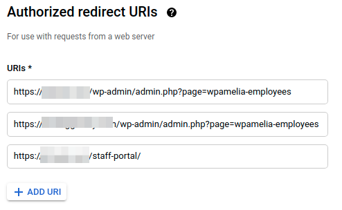 redirectURI redirectURI